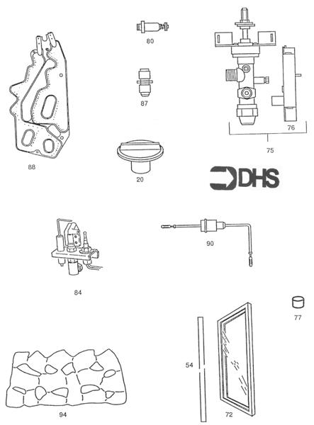 Exploded Diagram for SHORT PARTS LIST