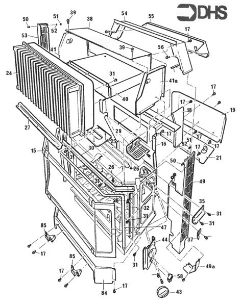 Exploded Diagram for HEAT EXCHANGER