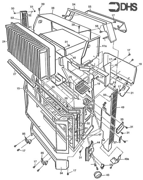 Exploded Diagram for HEAT EXCHANGER