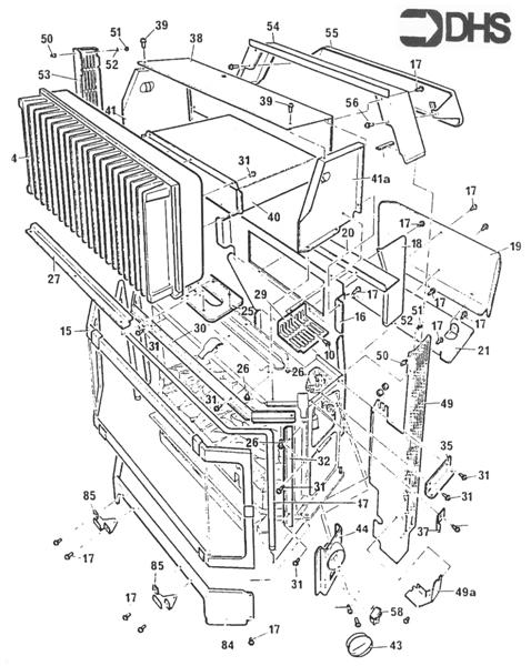 Exploded Diagram for HEAT EXCHANGER & BURNER ASSY