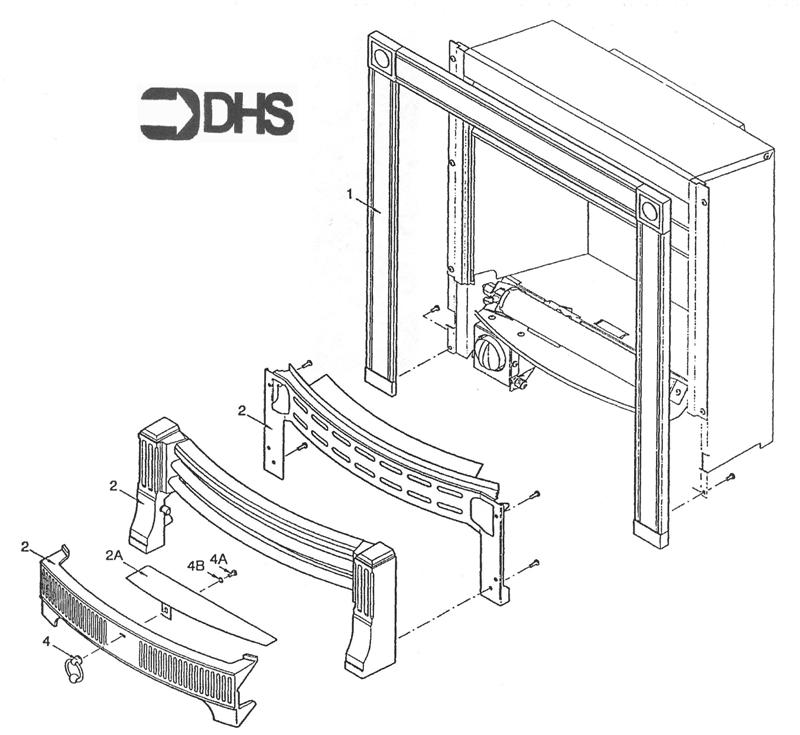 Exploded Diagram for FIRE SURROUND/FENDER ASSY