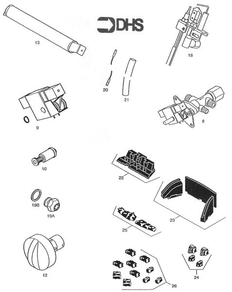 Exploded Diagram for SHORT PARTS LIST