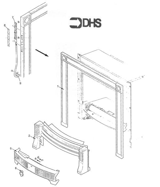 Exploded Diagram for FIRE SURROUND/FENDER ASSY