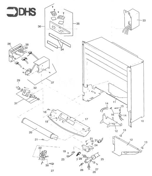 Exploded Diagram for BOX COMBUSTION/CONTROLS