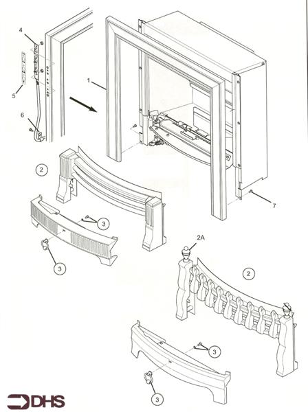 Exploded Diagram for FIRE SURROUND/FENDER ASSY