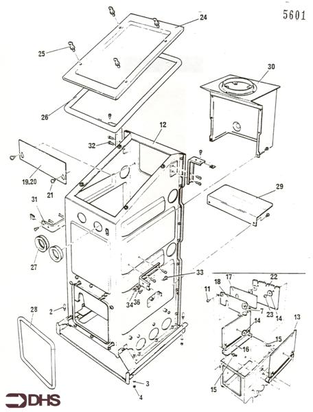 Exploded Diagram for BOX COMBUSTION
