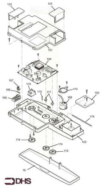 Exploded Diagram for CONTROL ASSY