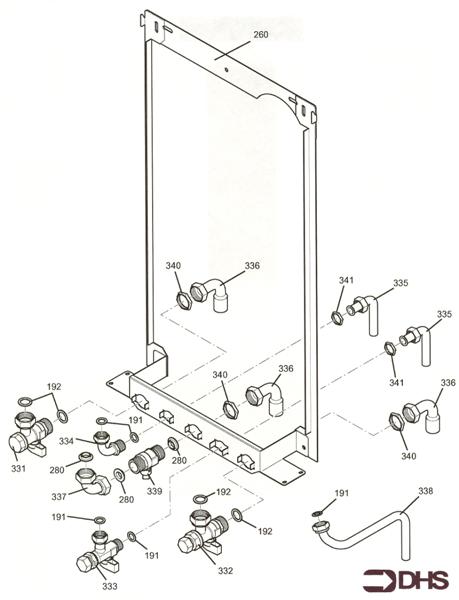 Exploded Diagram for WALL JIG & HYDRAULIC CONNECTIO