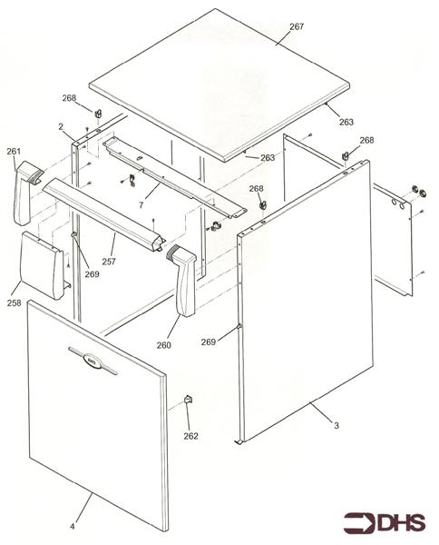 Exploded Diagram for OUTER CASE ASSY