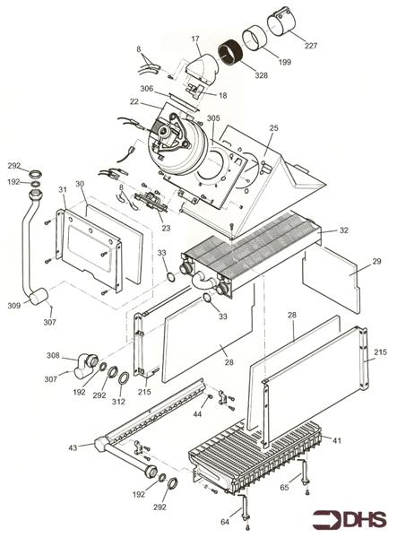 Exploded Diagram for BOX COMBUSTION -INNER