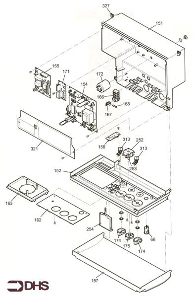 Exploded Diagram for CONTROL ASSY