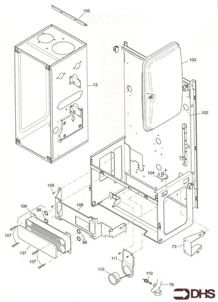 Exploded Diagram for EXPANSION VESSEL ARRANGEMENT