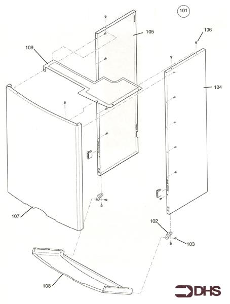 Exploded Diagram for OUTER CASE ASSY