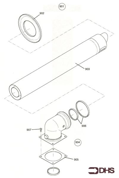 Exploded Diagram for FLUE ASSY