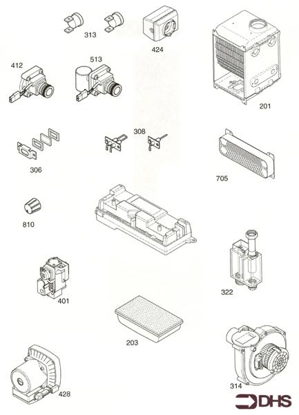 Exploded Diagram for SHORT PARTS LIST