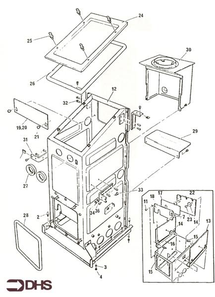 Exploded Diagram for BOX COMBUSTION