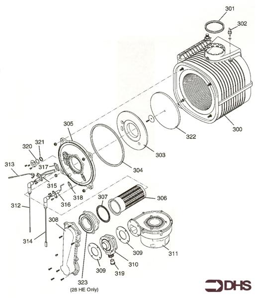 Exploded Diagram for HEAT EXCHANGER