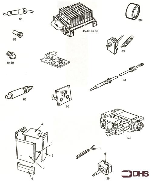 Exploded Diagram for SHORT PARTS LIST