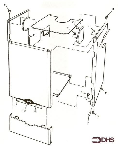 Exploded Diagram for OUTER CASE ASSY