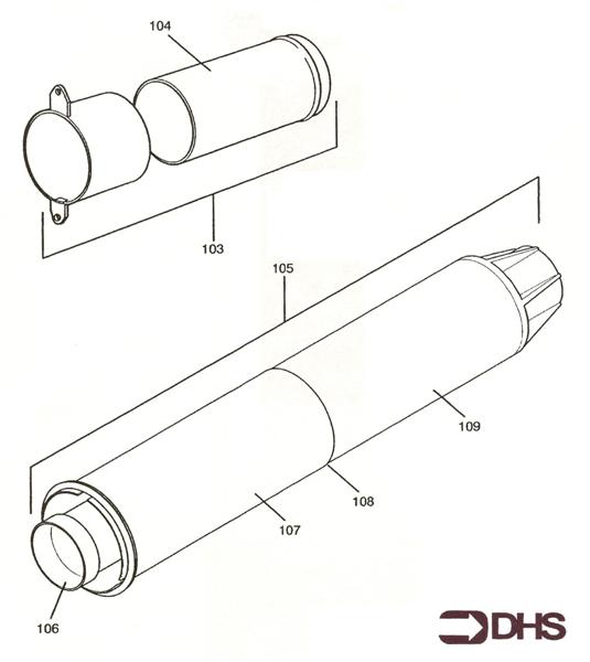 Exploded Diagram for FLUE ASSY