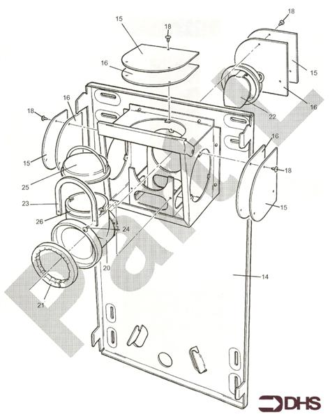 Exploded Diagram for BACKPLATE ASSY