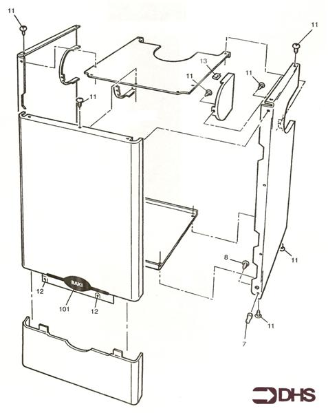 Exploded Diagram for OUTER CASE ASSY