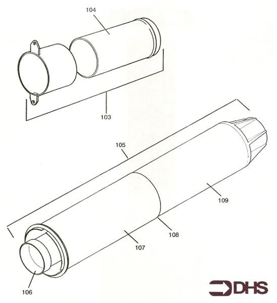 Exploded Diagram for FLUE KIT