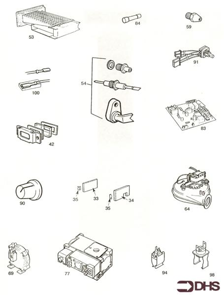 Exploded Diagram for SHORT PARTS LIST