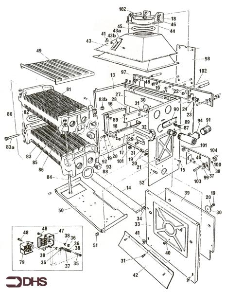 Exploded Diagram for BOILER/BOX COMBUSTION