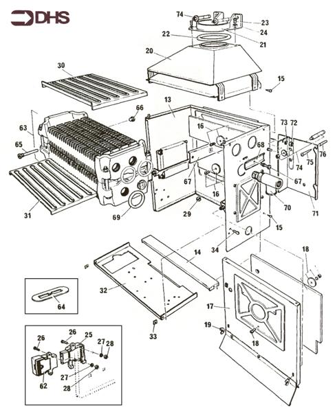 Exploded Diagram for BOILER/BOX COMBUSTION