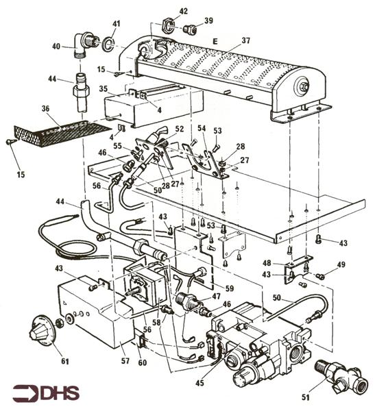 Exploded Diagram for CONTROLS ASSY