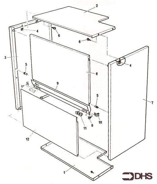 Exploded Diagram for OUTER CASING ASSY