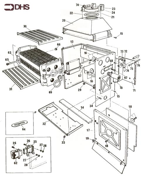 Exploded Diagram for BOILER/BOX COMBUSTION