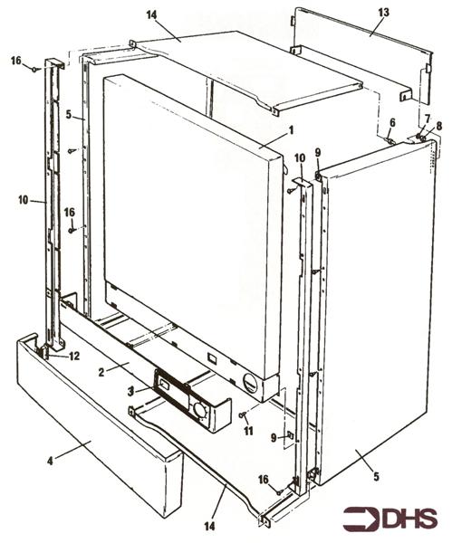 Exploded Diagram for OUTER CASING ASSY