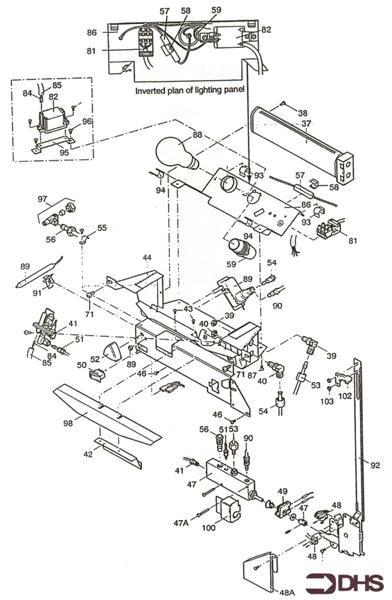Exploded Diagram for CONTROLS ASSY
