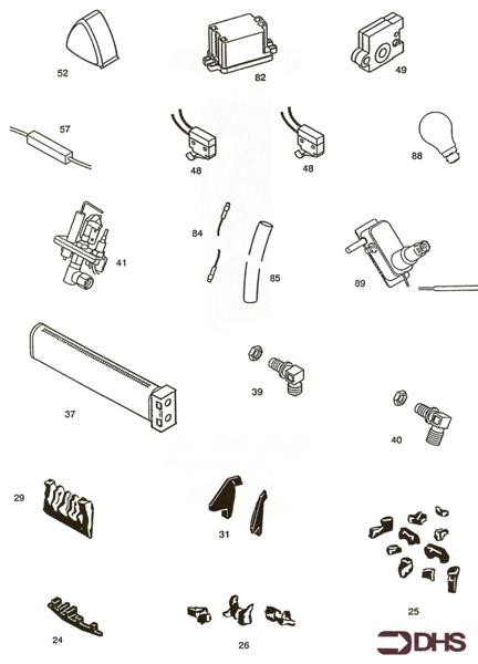 Exploded Diagram for SHORT PARTS LIST