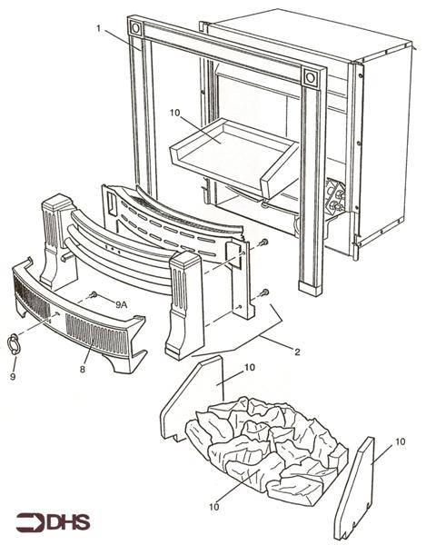 Exploded Diagram for FIRE SURROUND/FENDER ASSY