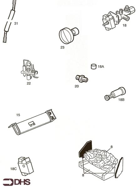 Exploded Diagram for SHORT PARTS LIST