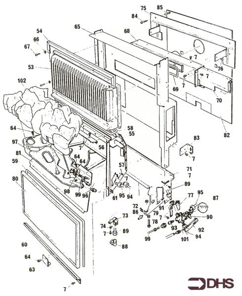 Exploded Diagram for HEAT EXCHANGER & BURNER ASSY