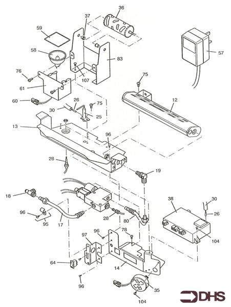 Exploded Diagram for CONTROLS ASSY
