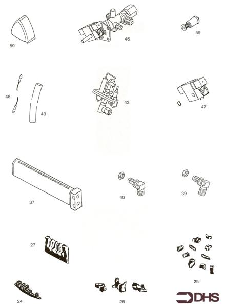 Exploded Diagram for SHORT PARTS LIST