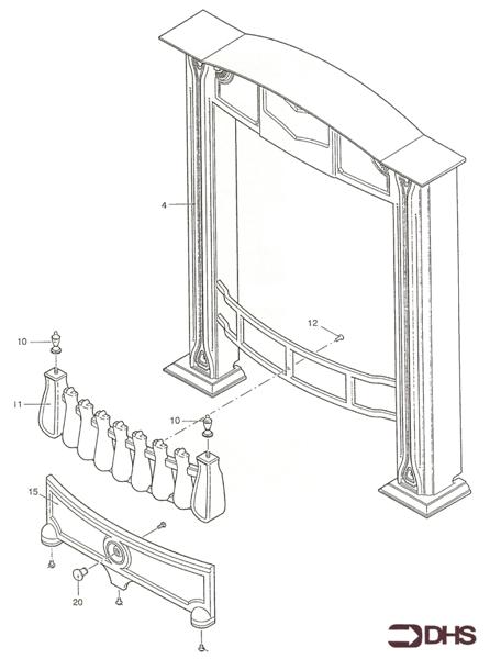 Exploded Diagram for TRIM/FENDER 2