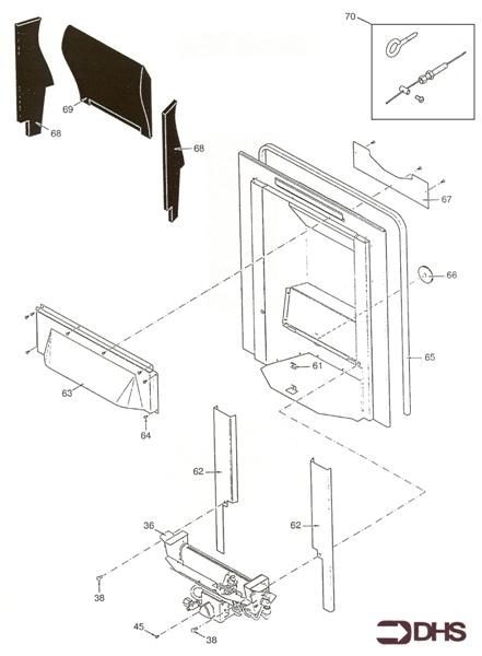 Exploded Diagram for BOX COMBUSTION ASSY