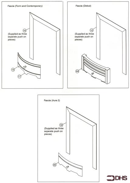 Exploded Diagram for FASCIA AURA 2 - DEBUT - FORM -