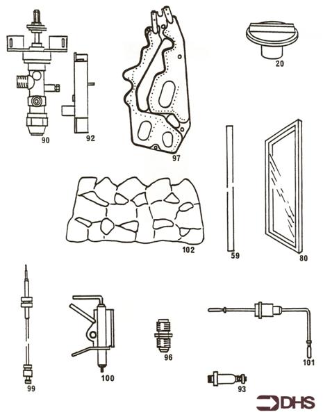 Exploded Diagram for SHORT PARTS LIST