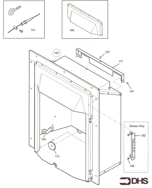 Exploded Diagram for COMB. BOX & CONTROLS CLASSIC -