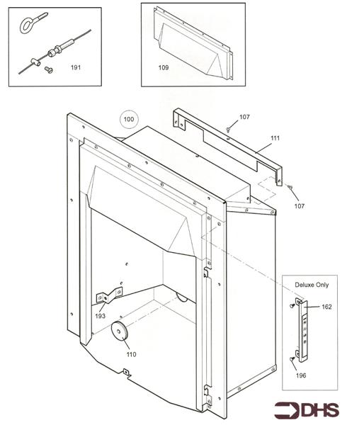 Exploded Diagram for COMB BOX & CONTROLS CLASSIC -