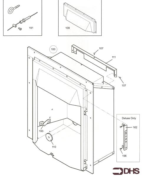 Exploded Diagram for COMB BOX & CONTROLS CLASSIC -