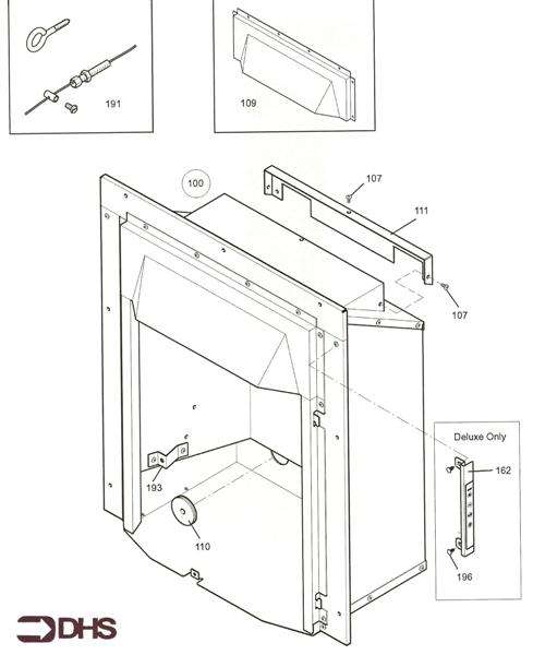 Exploded Diagram for COMB BOX & CONTROLS CLASSIC -