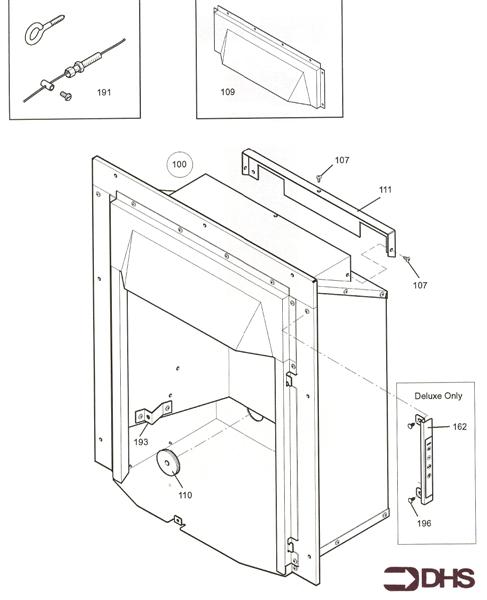 Exploded Diagram for COMB BOX & CONTROLS CLASSIC -